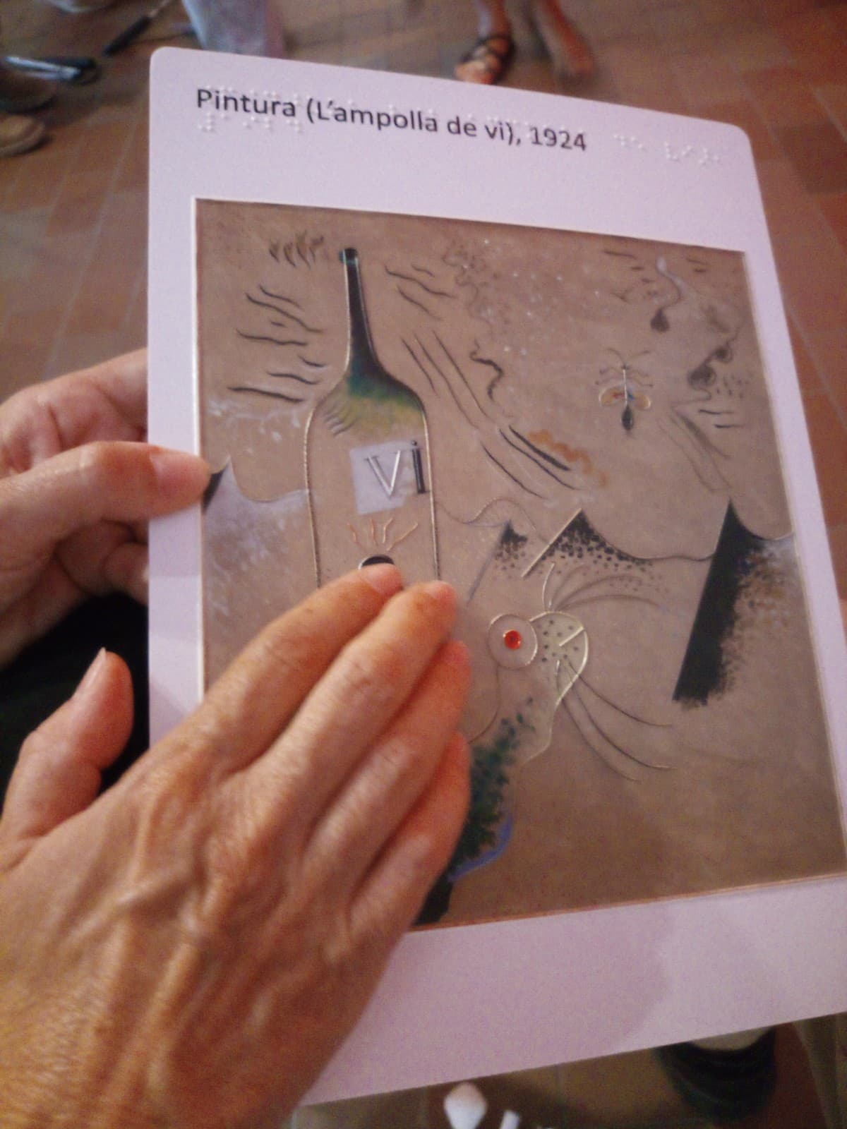 Visita para personas con discapacidad visual a la exposicion Miró. El legado más íntimo
