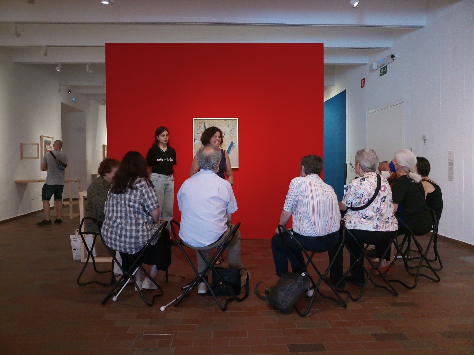 Visita para personas con discapacidad visual a la exposicion Miró. El legado más íntimo