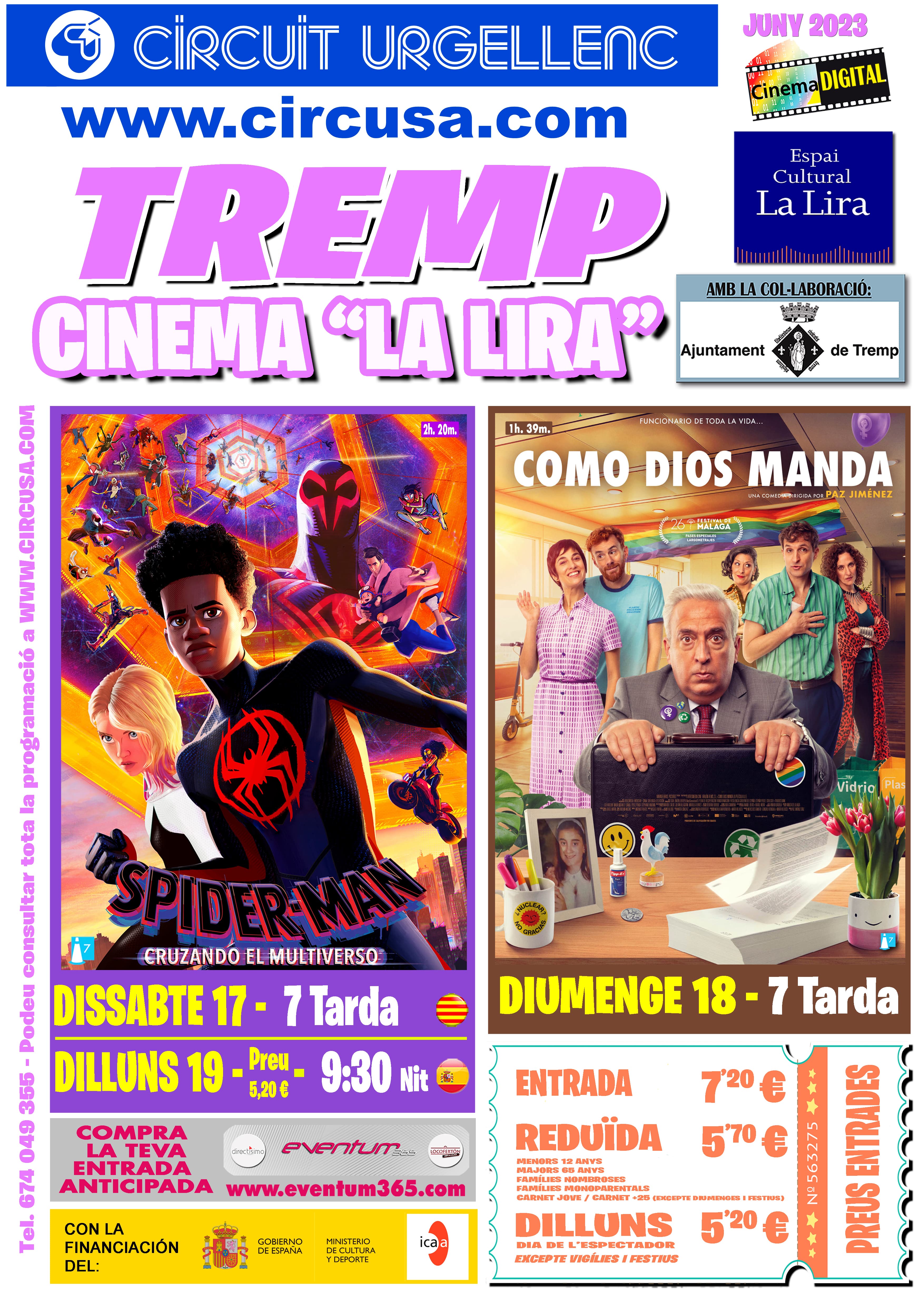 Cinema per aquest cap de setmana. SPIDER-MAN. CRUZANDO EL MULTIVERSO