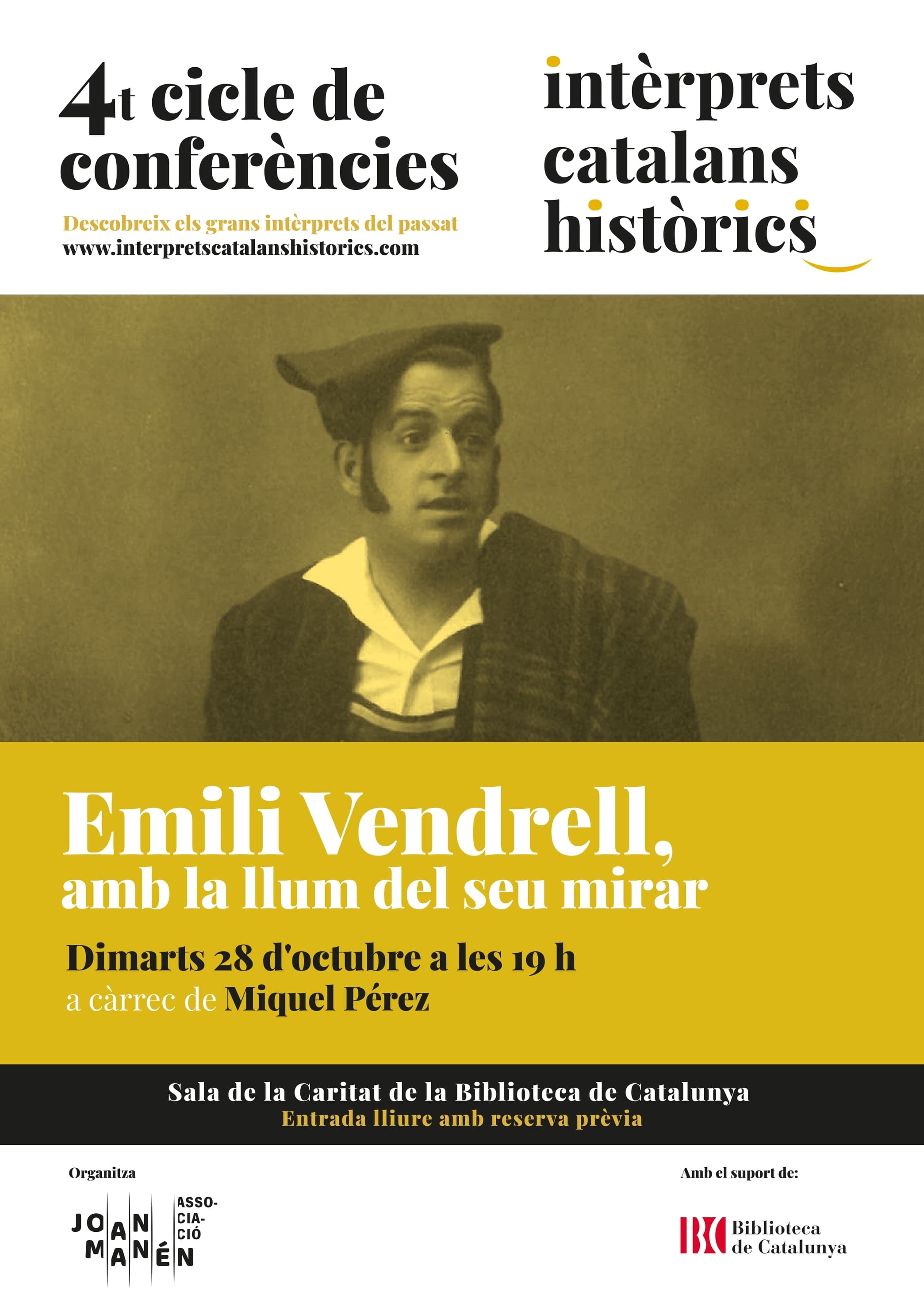 Emili Vendrell, amb la llum del seu mirar