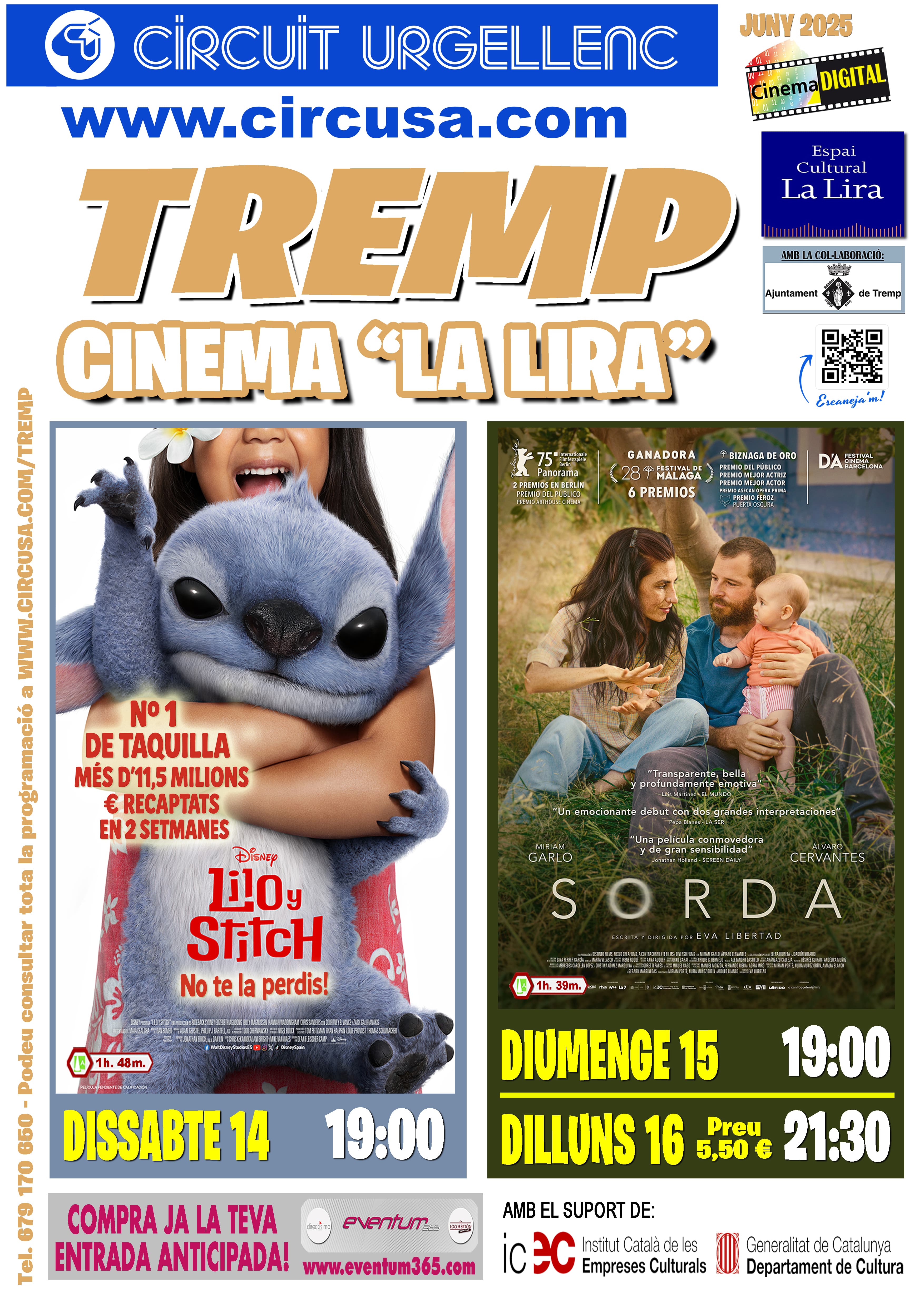 Cinema per aquest cap de setmana. Sorda