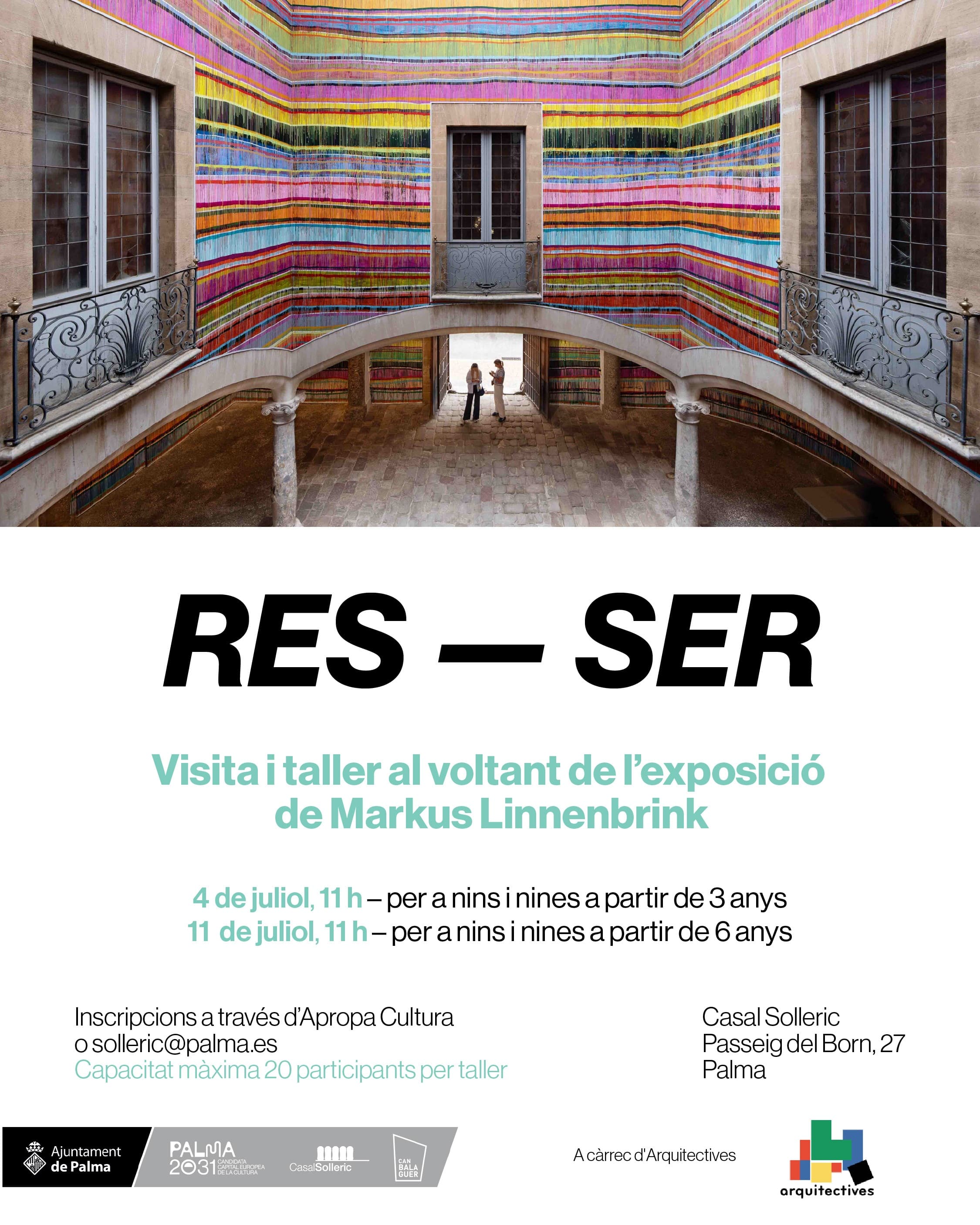 Visita i taller infantil exposició de Markus Linnenbrink