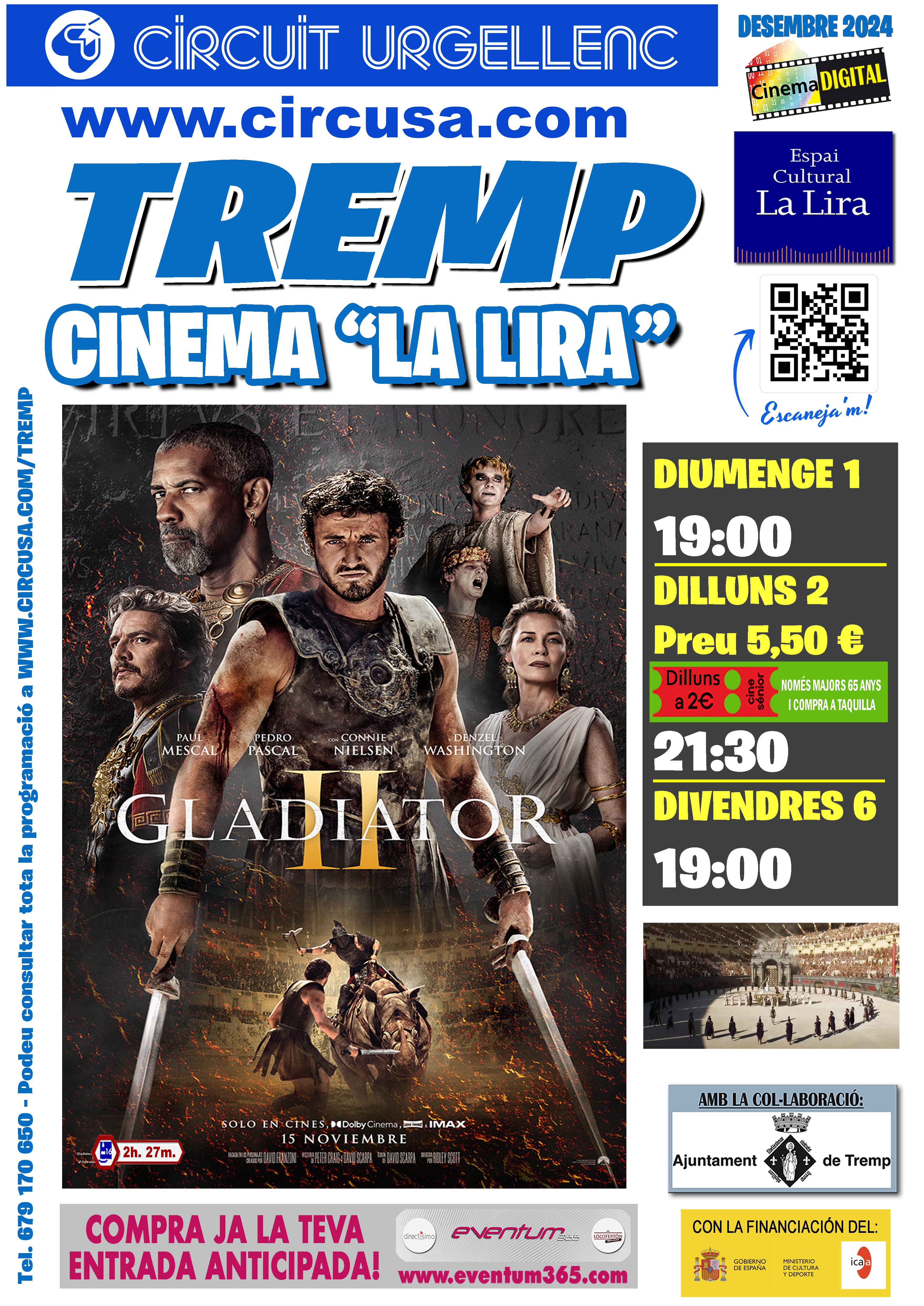 Cinema per aquest cap de setmana. GLADIATOR II