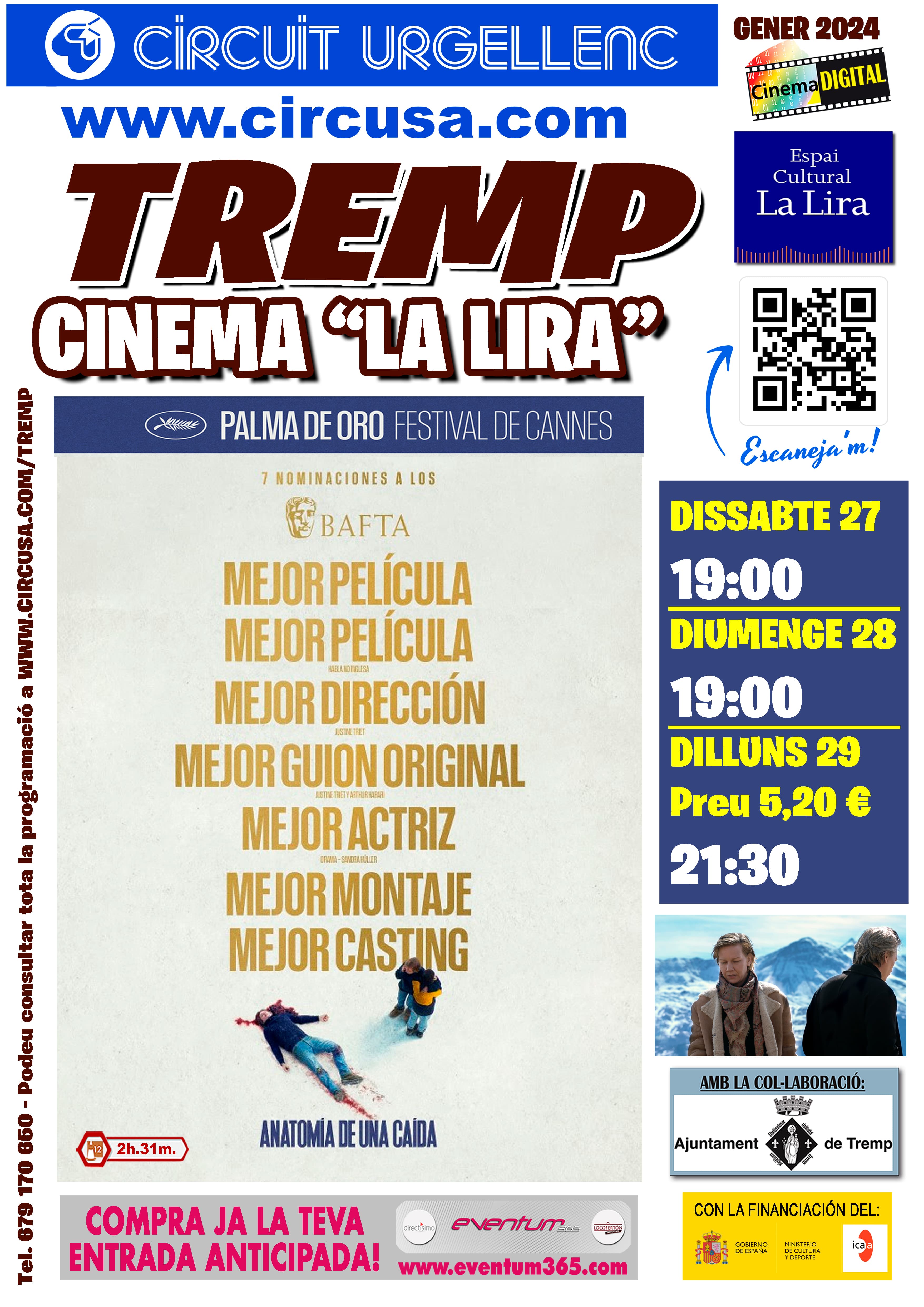 Cinema per aquest cap de setmana. Anatomía de una caída