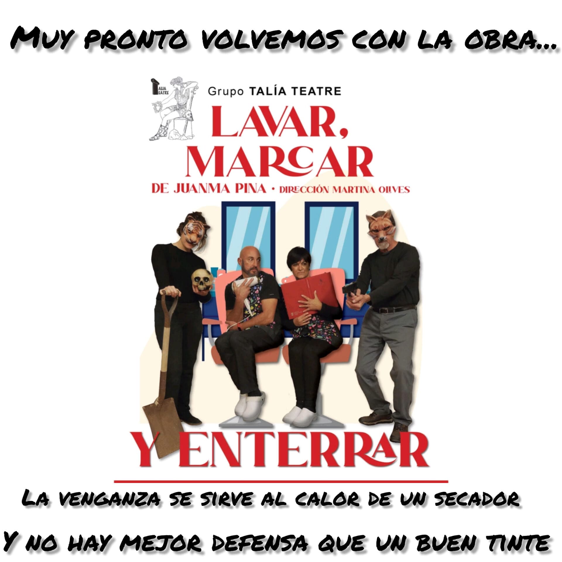 Lavar, marcar y enterrar