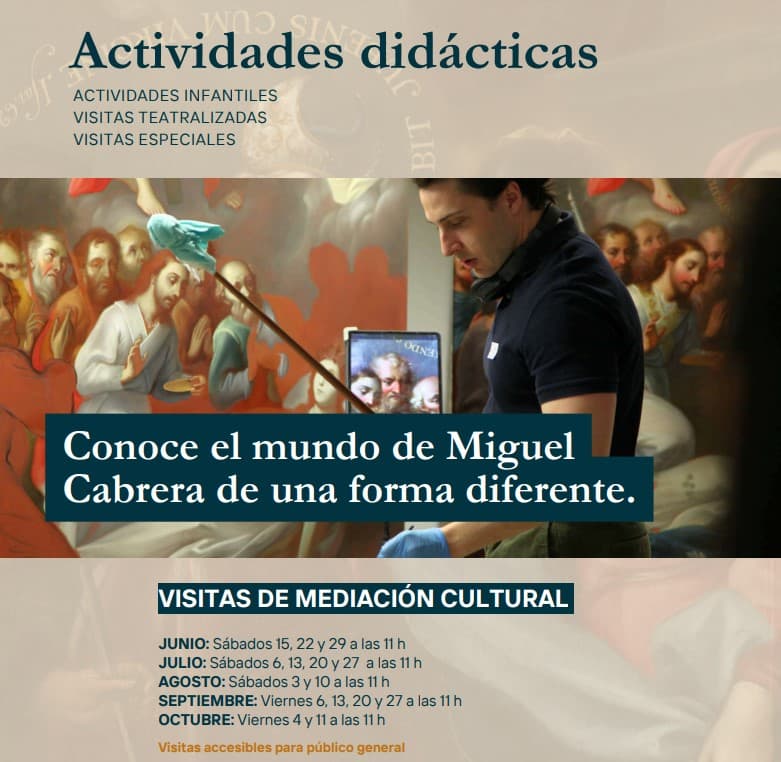 Visita guiada a la exposición temporal: Miguel Cabrera. Las reglas del arte de un pintor novohispano