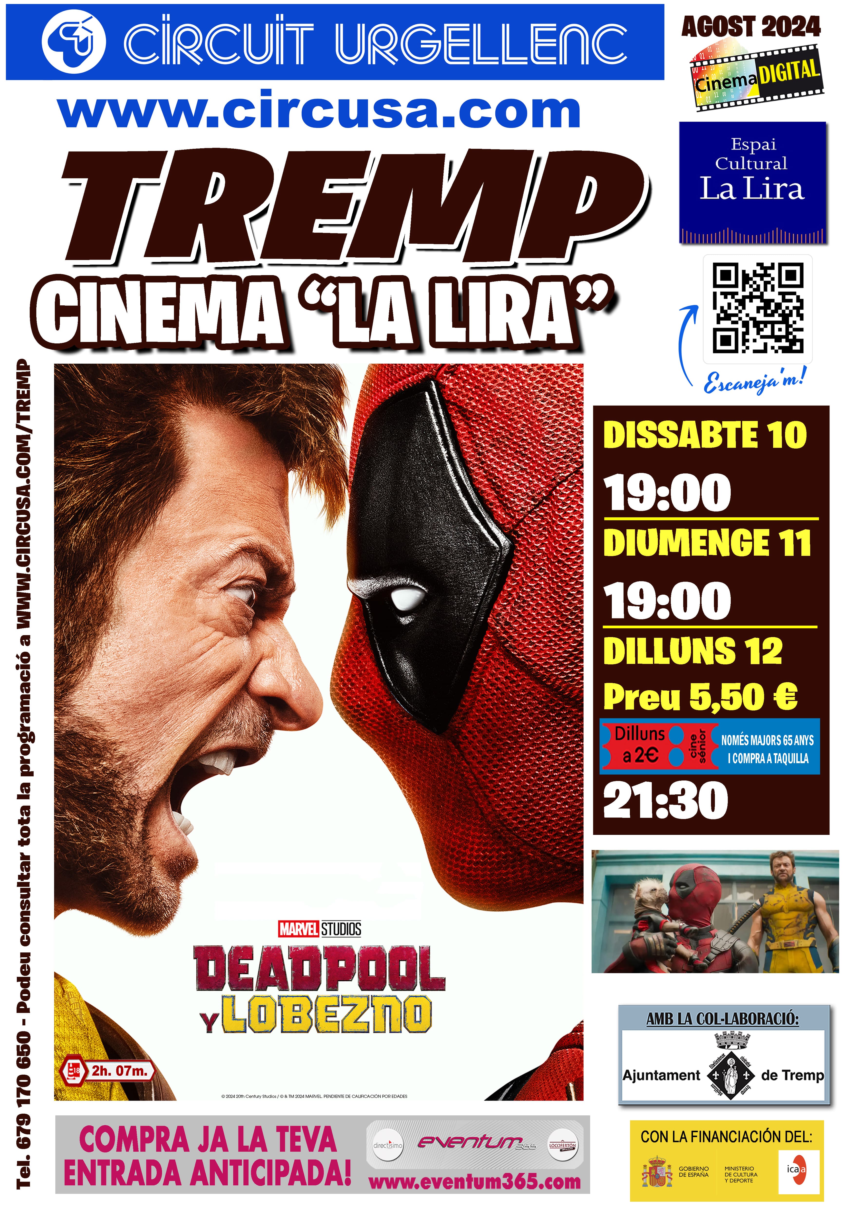 Cinema per aquest cap de setmana. DEADPOLL Y LOBEZNO