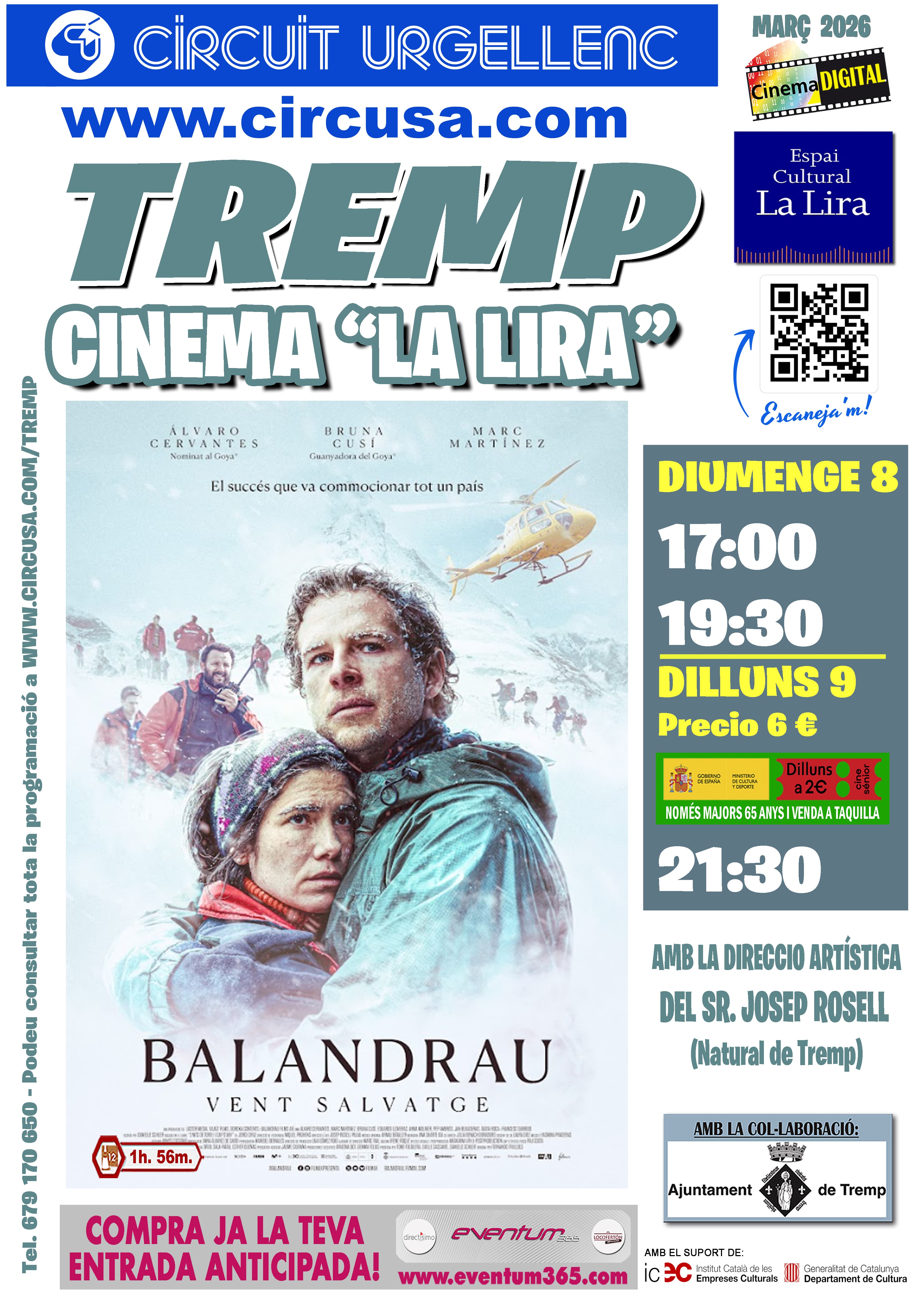 Cinema per aquest cap de setmana. BALANDRAU, VENT SALVATGE