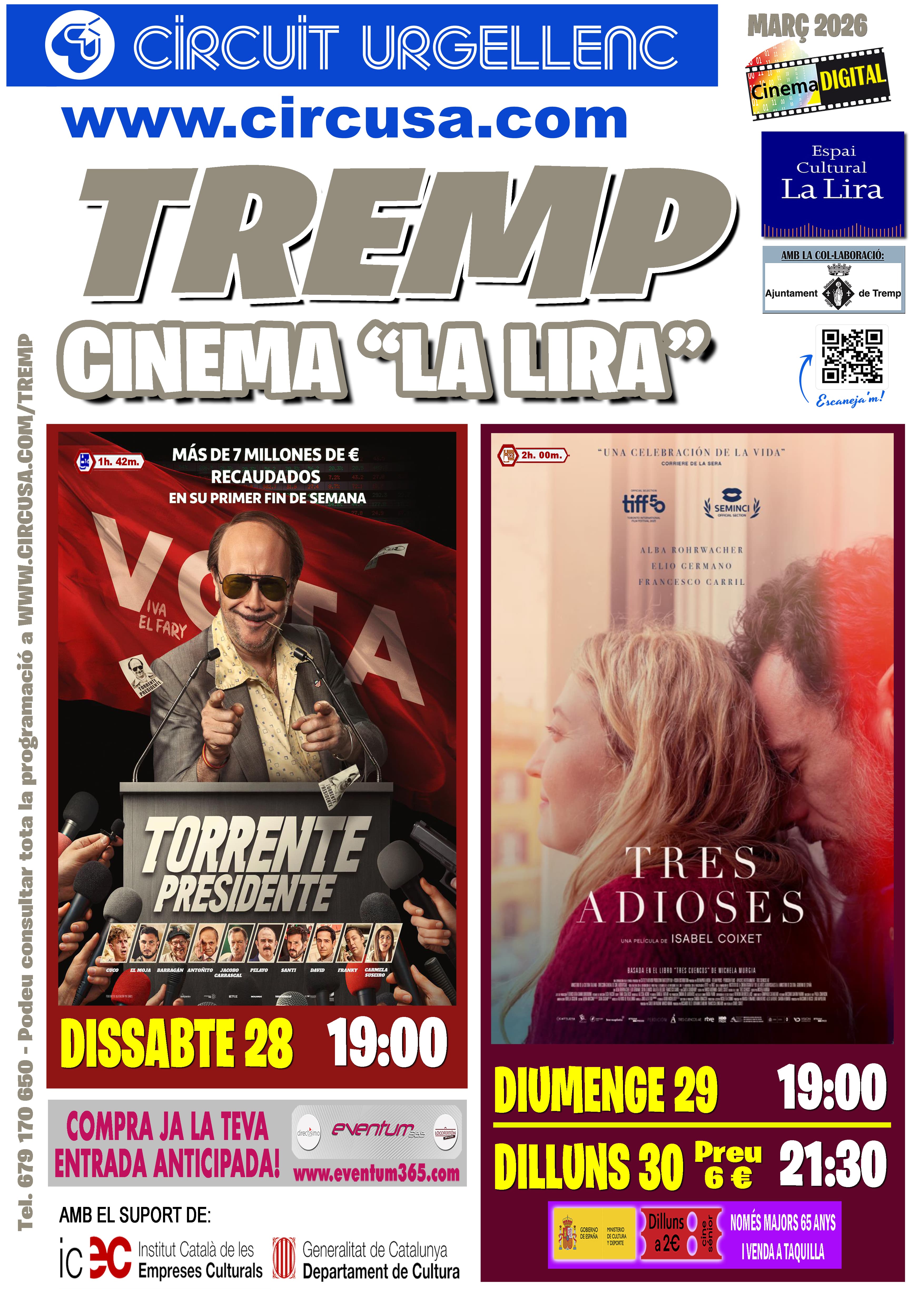 Cinema per aquest cap de setmana. TORRENTE PRESIDENTE