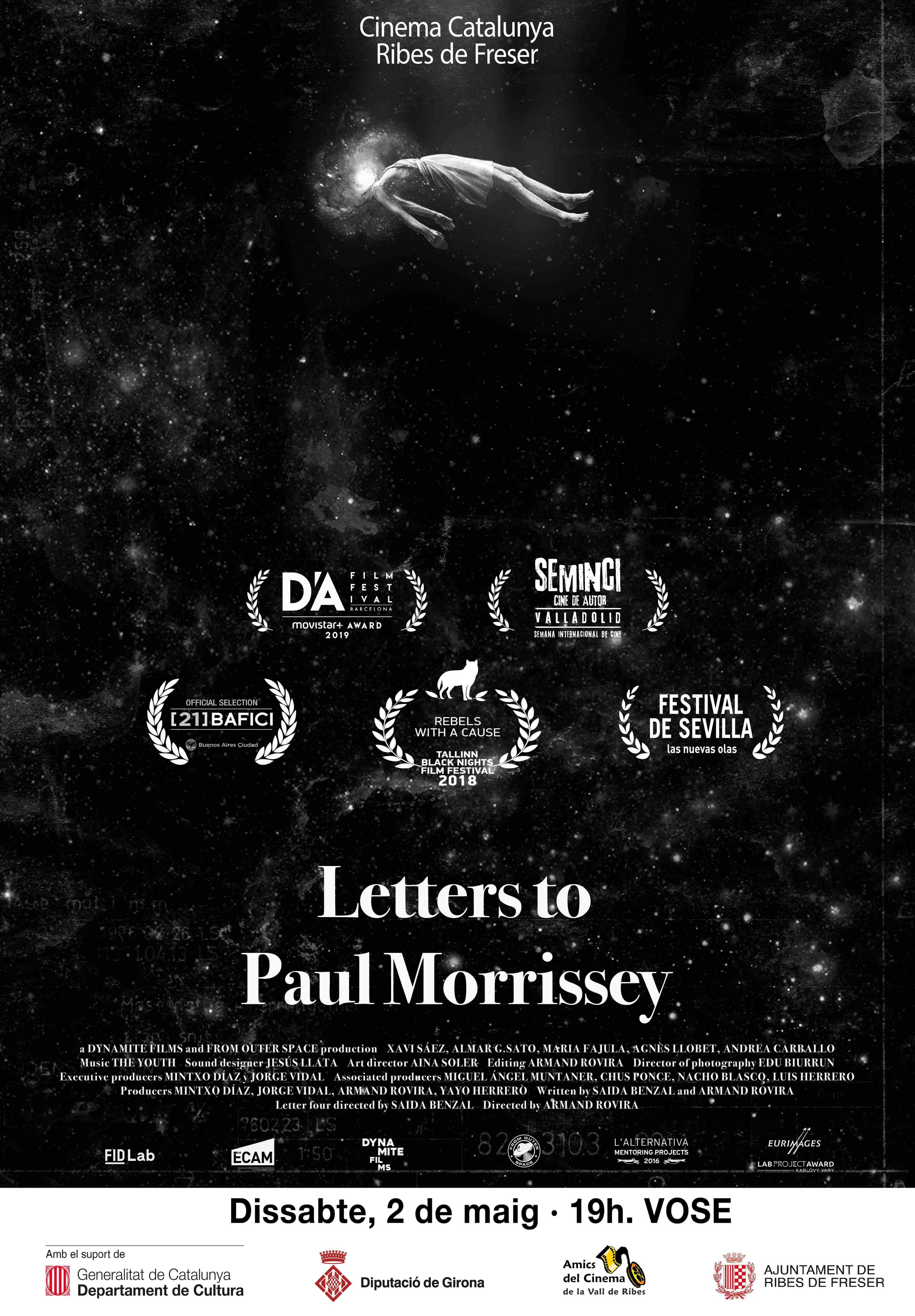 LETTER TO PAUL MORRISEY